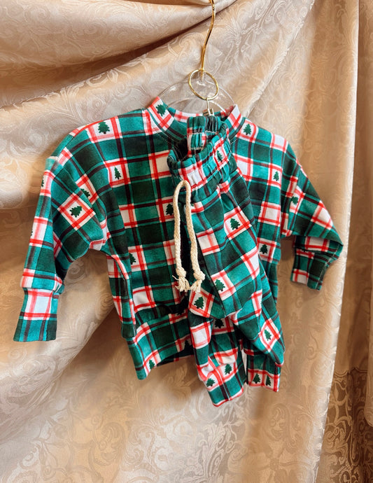 Winter Plaid Jogger Set