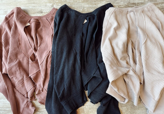 Waffle Open Back Top