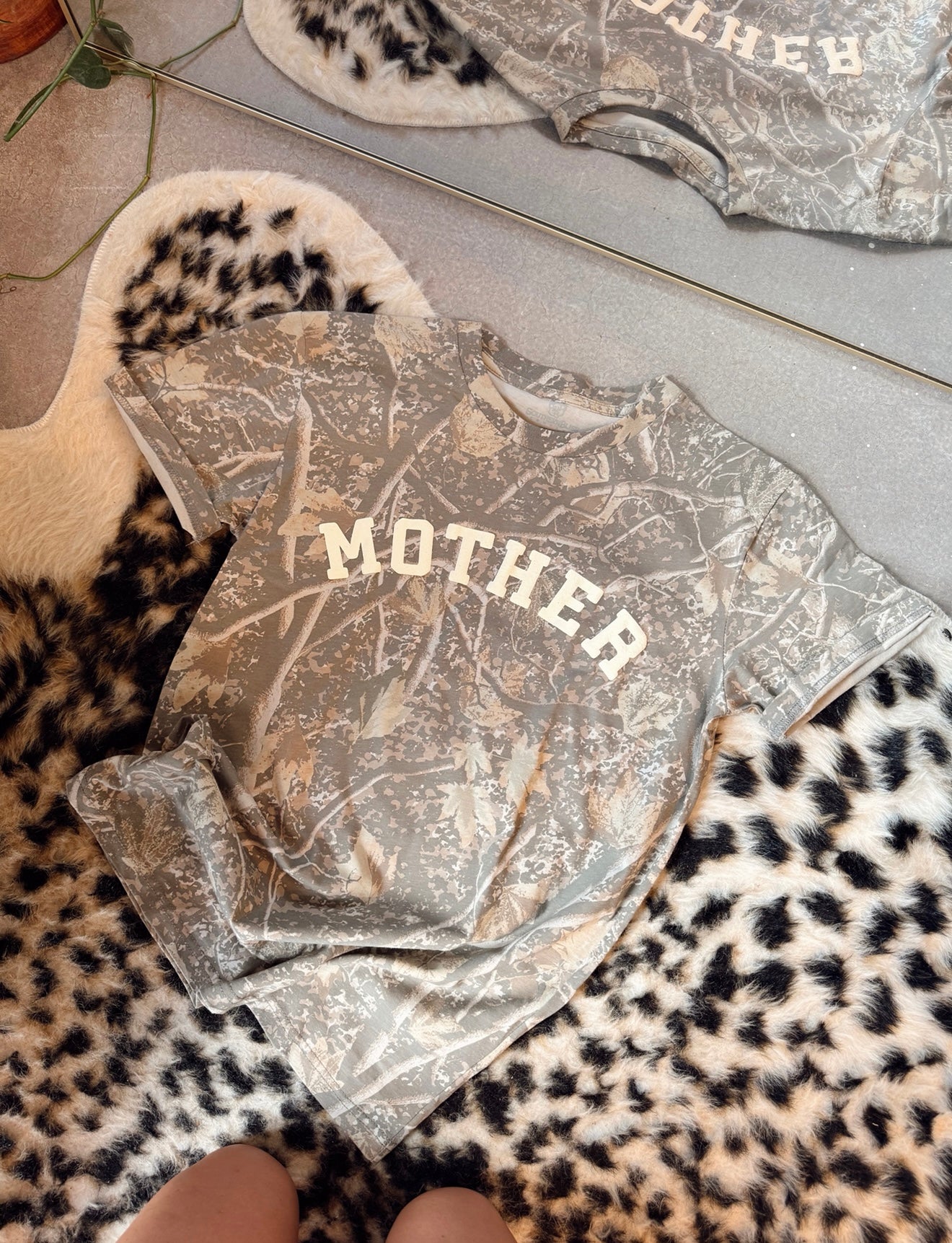 Camo Mother Puff Print Tee