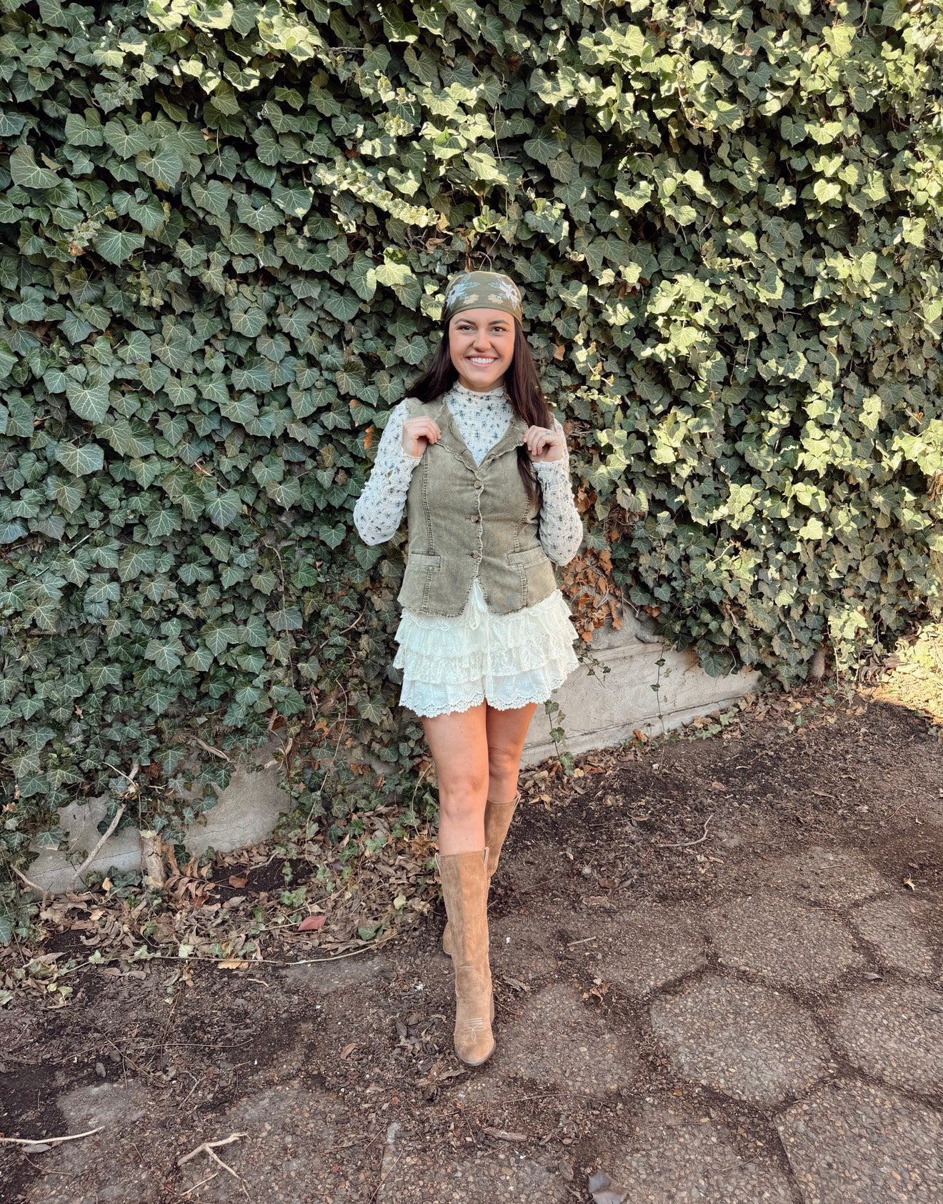 Olive Corduroy Vest