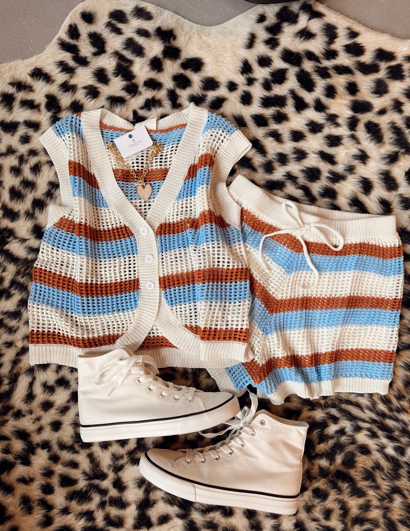 Adriana Stripe Set