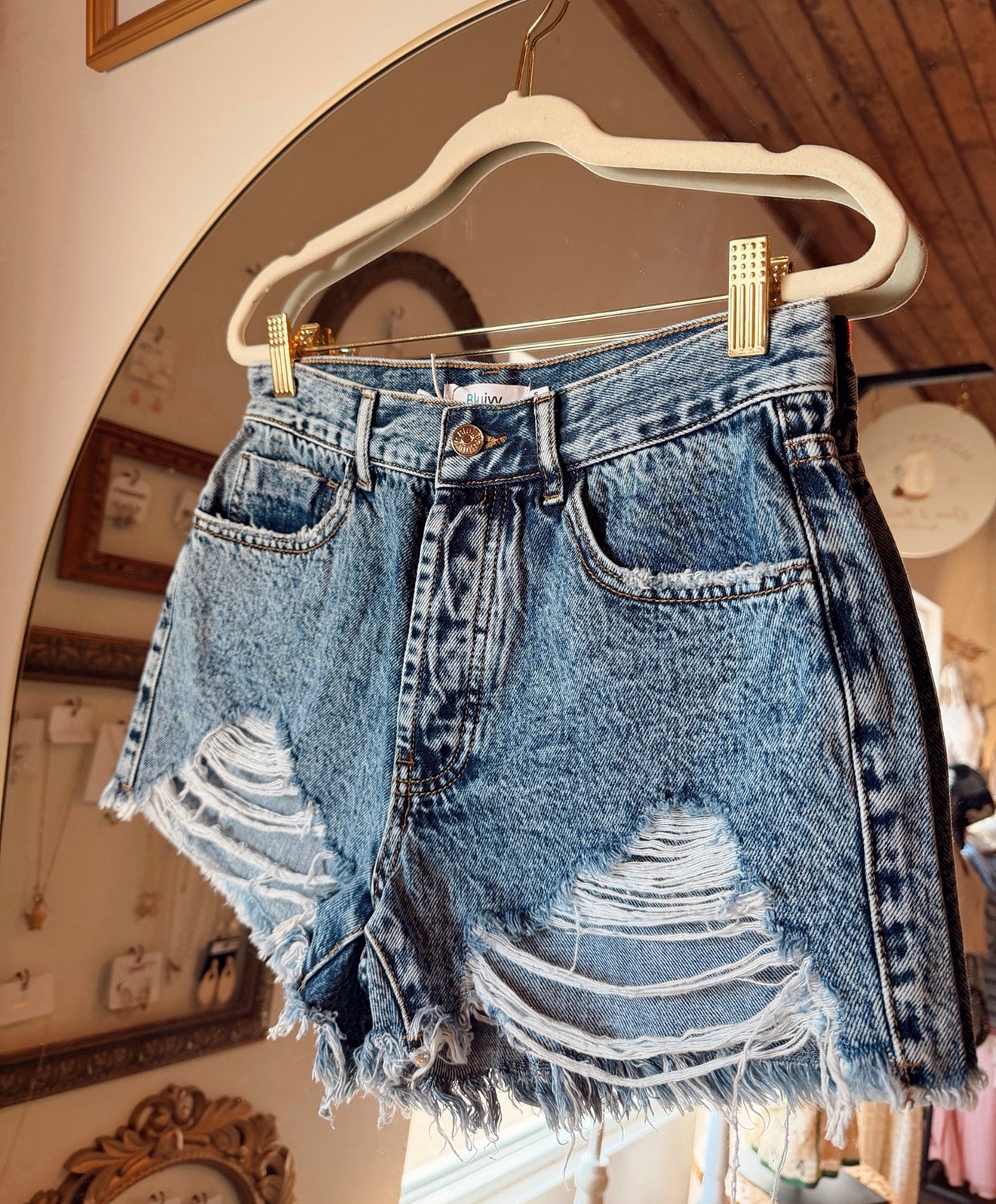 The Willow Distressed Shorts
