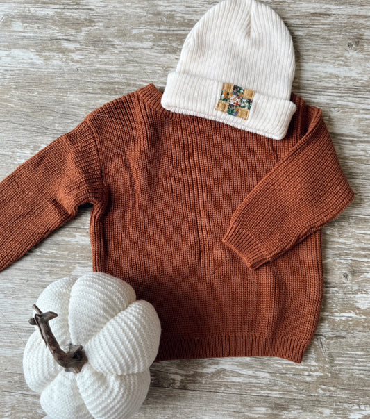 Rust Chunky Sweater