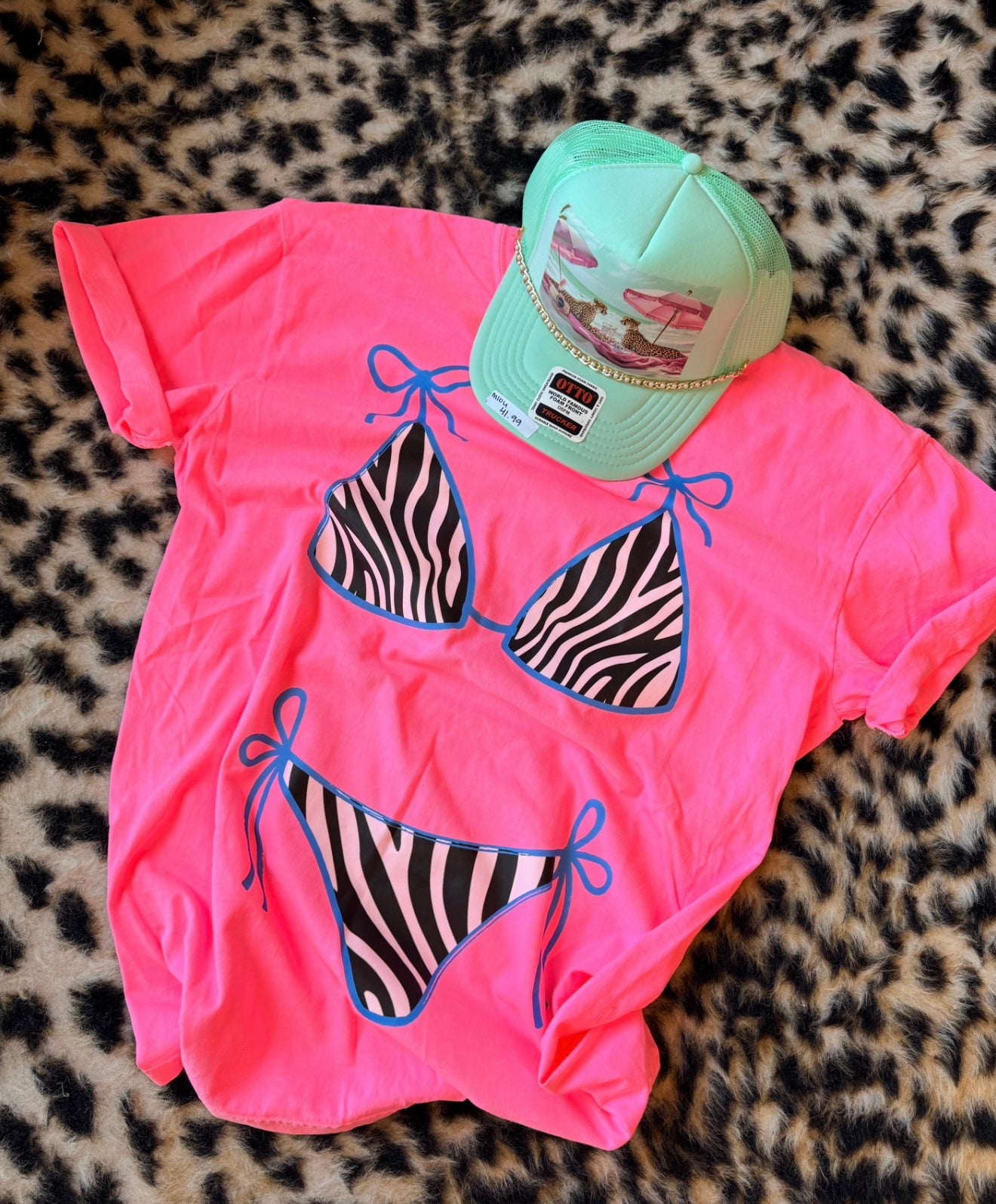 Zebra Bikini Tee