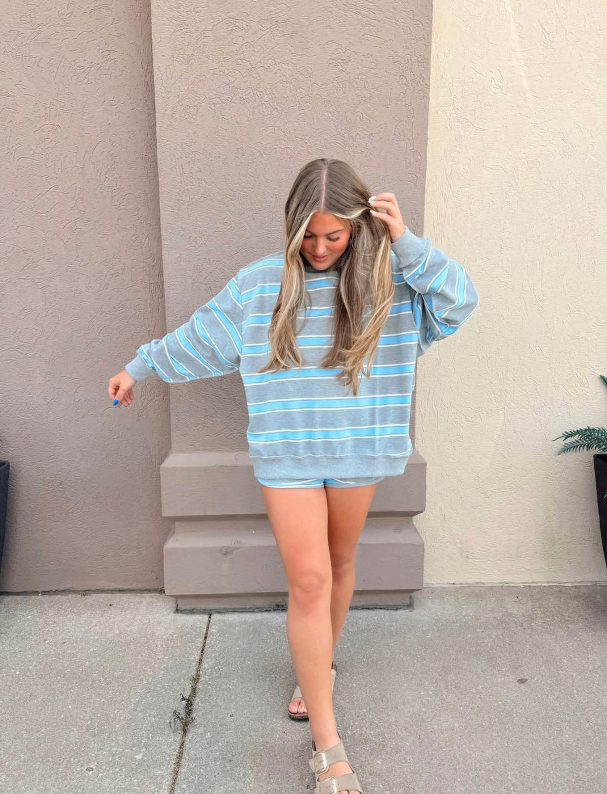 Cloud Nine Stripe Shorts