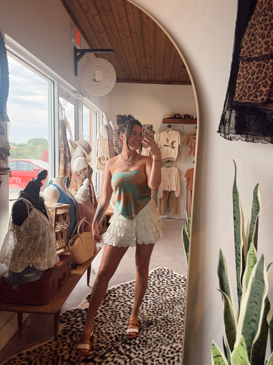 Ruffle Lace Shorts