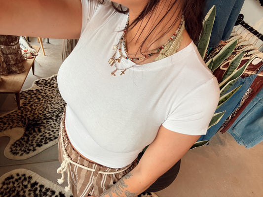 White Basic Top