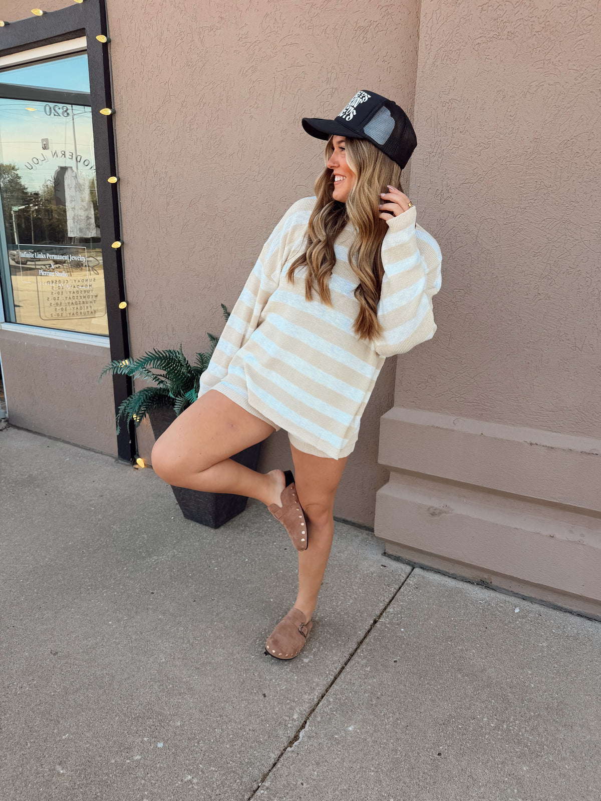 Stripe Knit Set