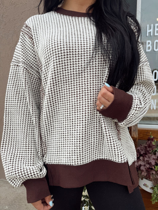Autumn Breeze Waffle Top