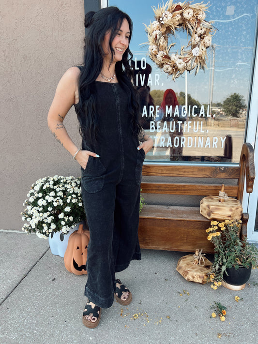 Black Waffle Jumper