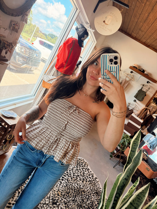 Autumn Ties Tube Top