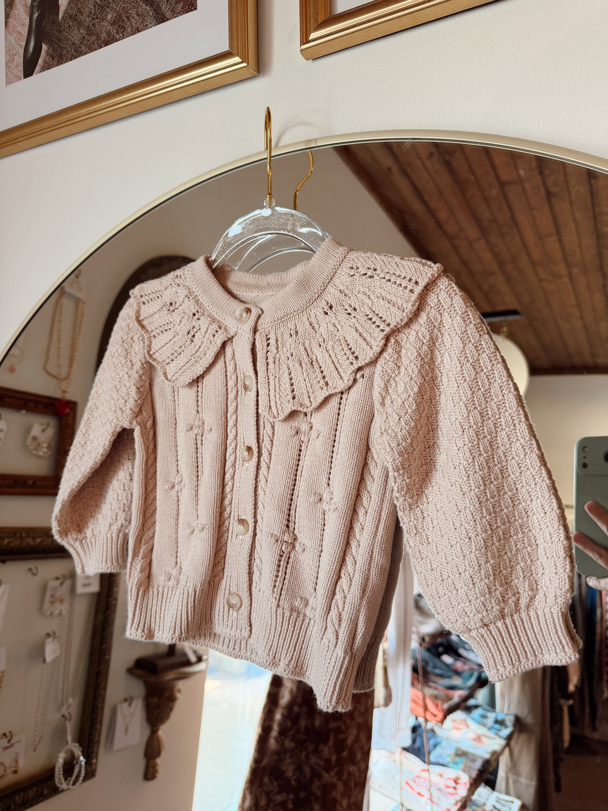 Vintage Scalloped Sweater