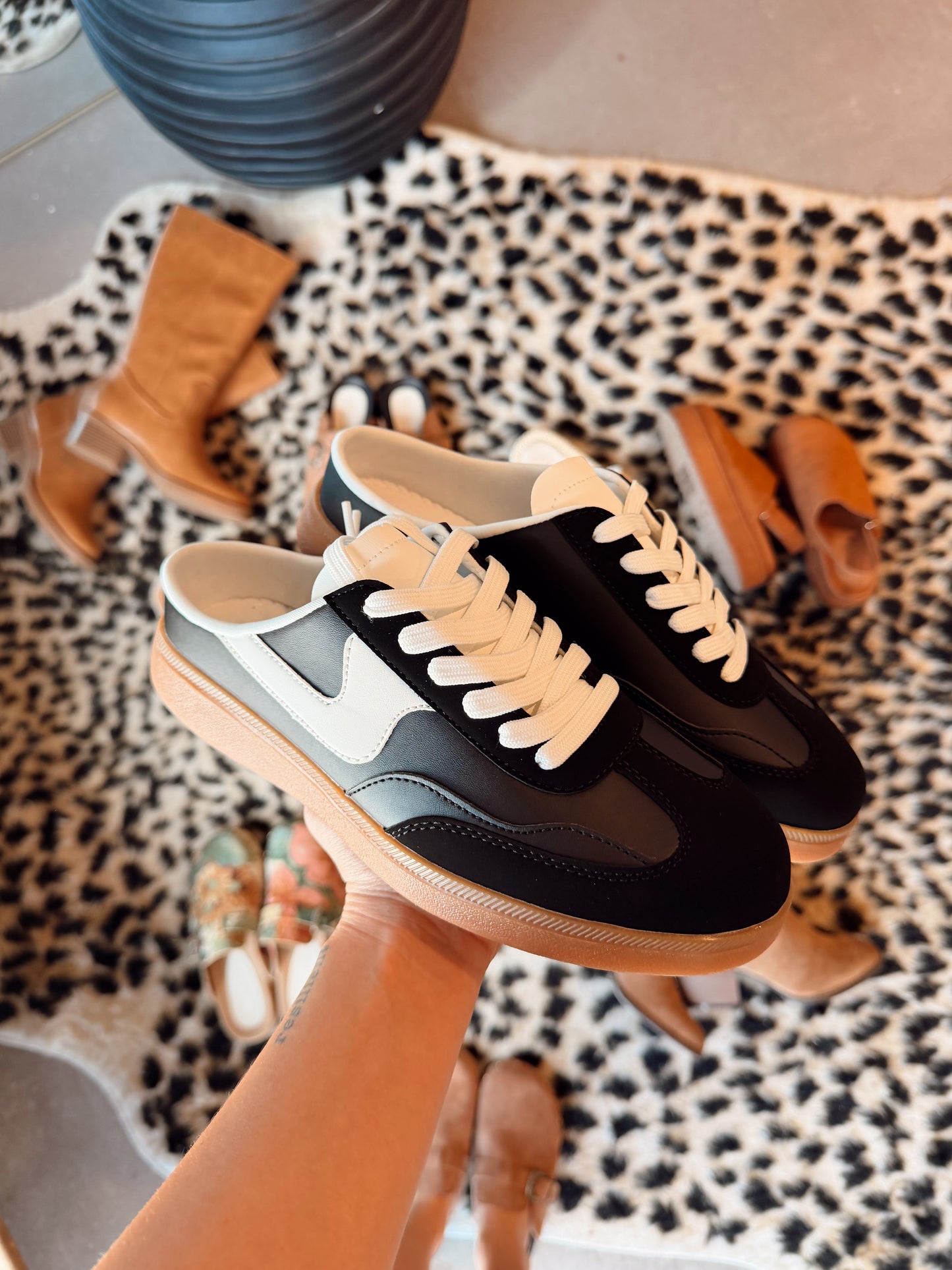 Black Slide Sneaker