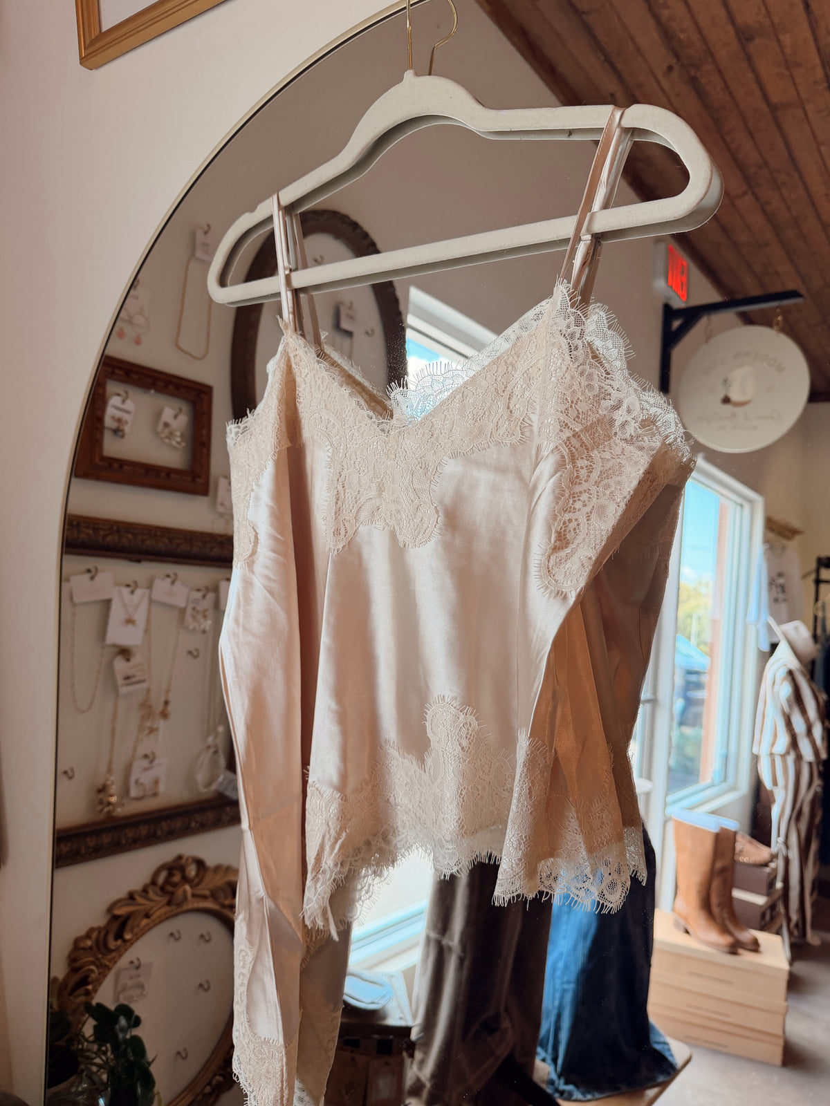 Champagne Lace Cami