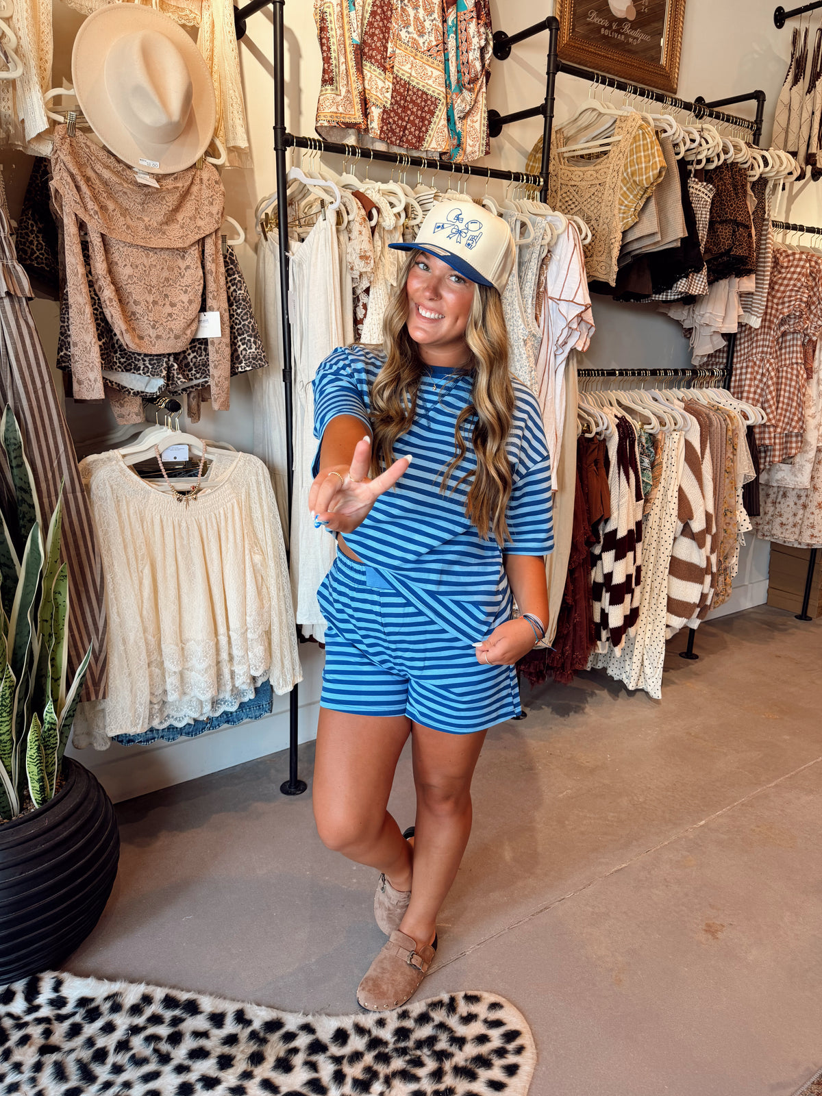 Baby Blues Stripe Set
