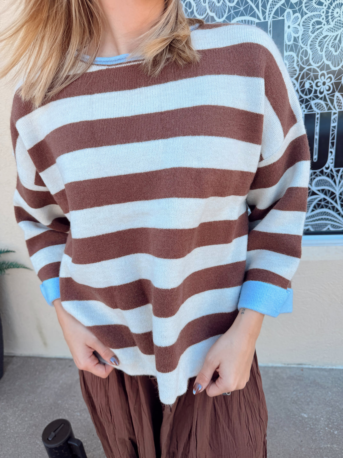 The Nellie Sweater- Mocha