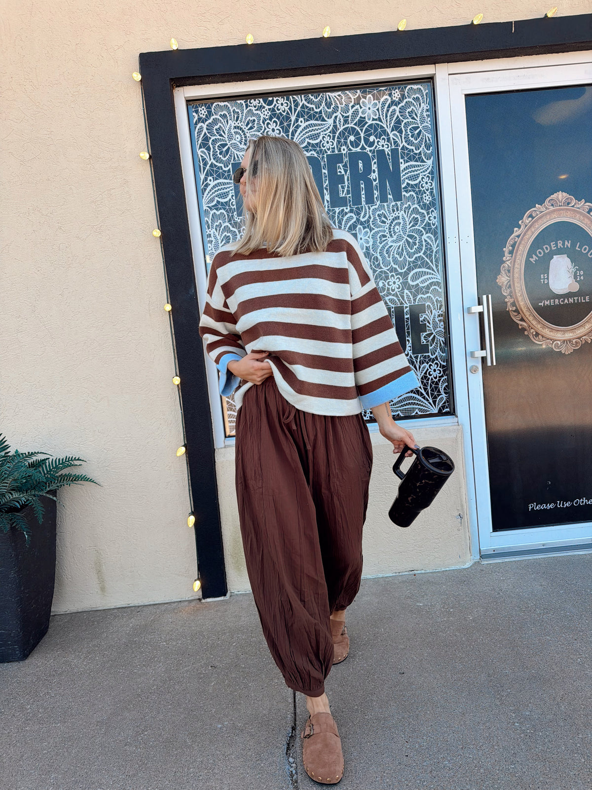 The Nellie Sweater- Mocha
