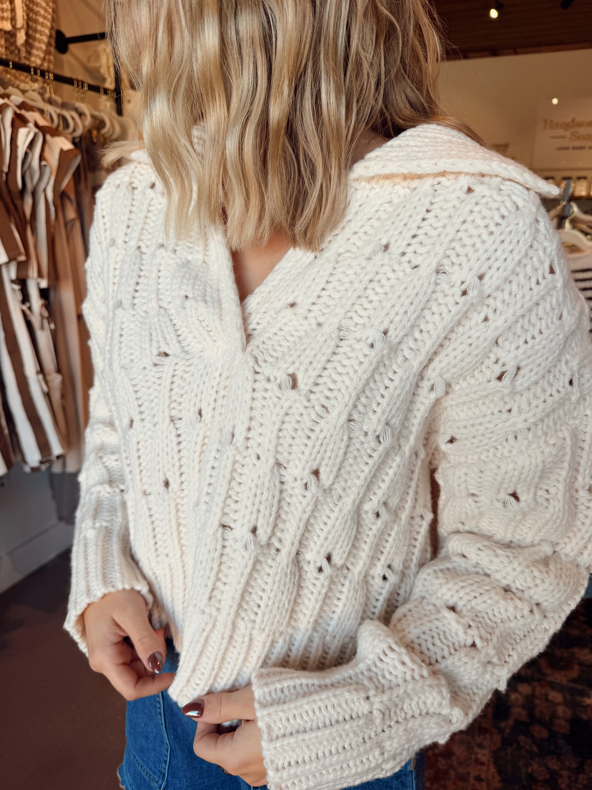 Cove Collared Sweater