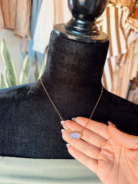 Oval Pendant Necklace