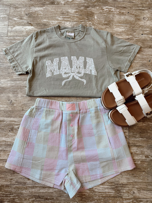 Pastel Checkered Boxer Shorts