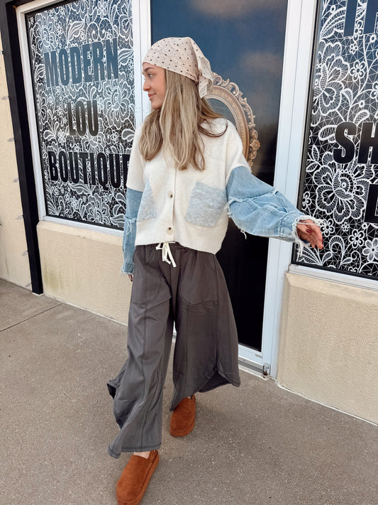French Terry Pants- Ash