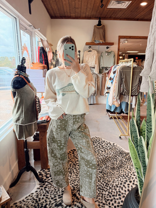 Bandana Barrel Pants