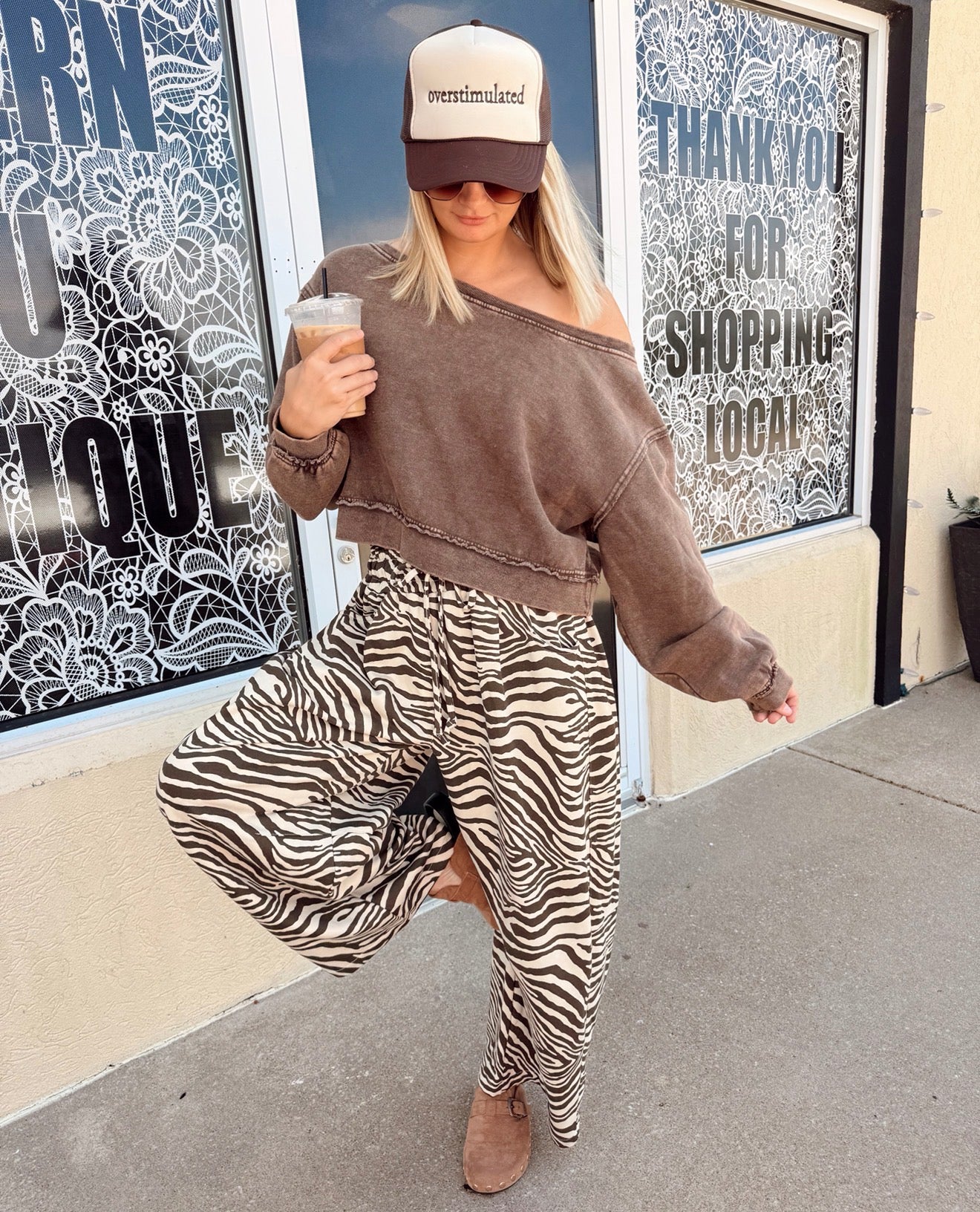 Mocha Cozy Crop