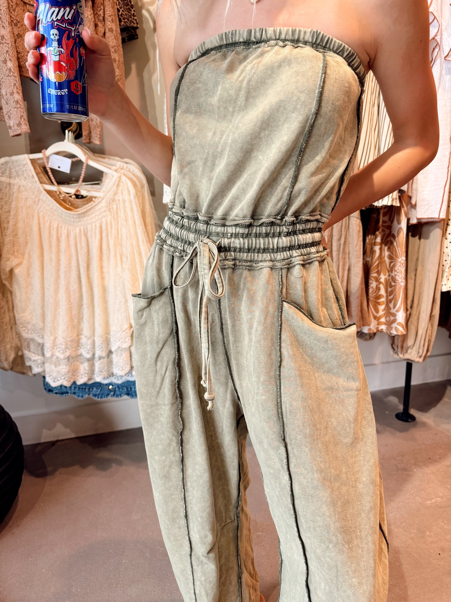Olive Barrel Jumper
