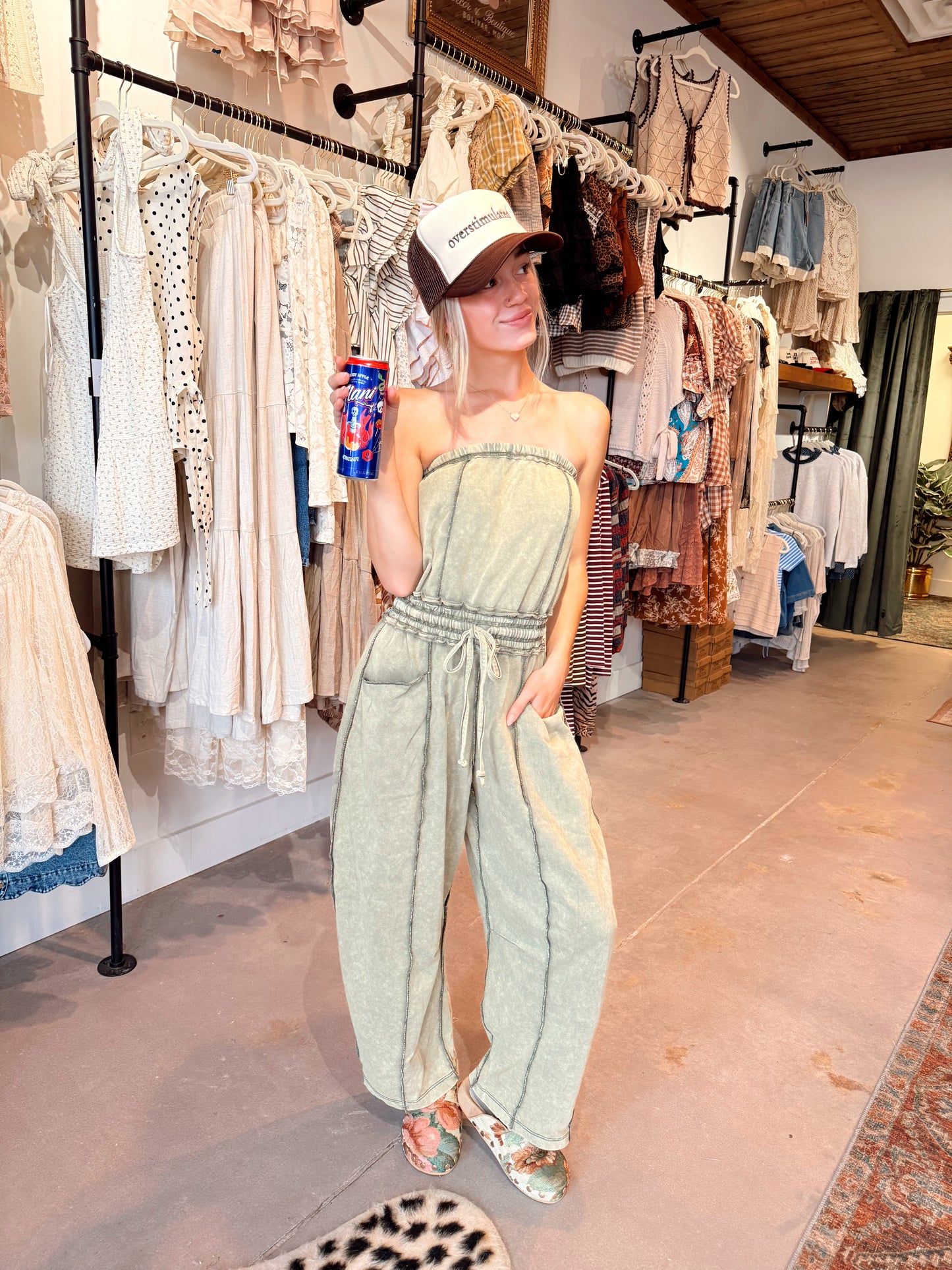 Olive Barrel Jumper