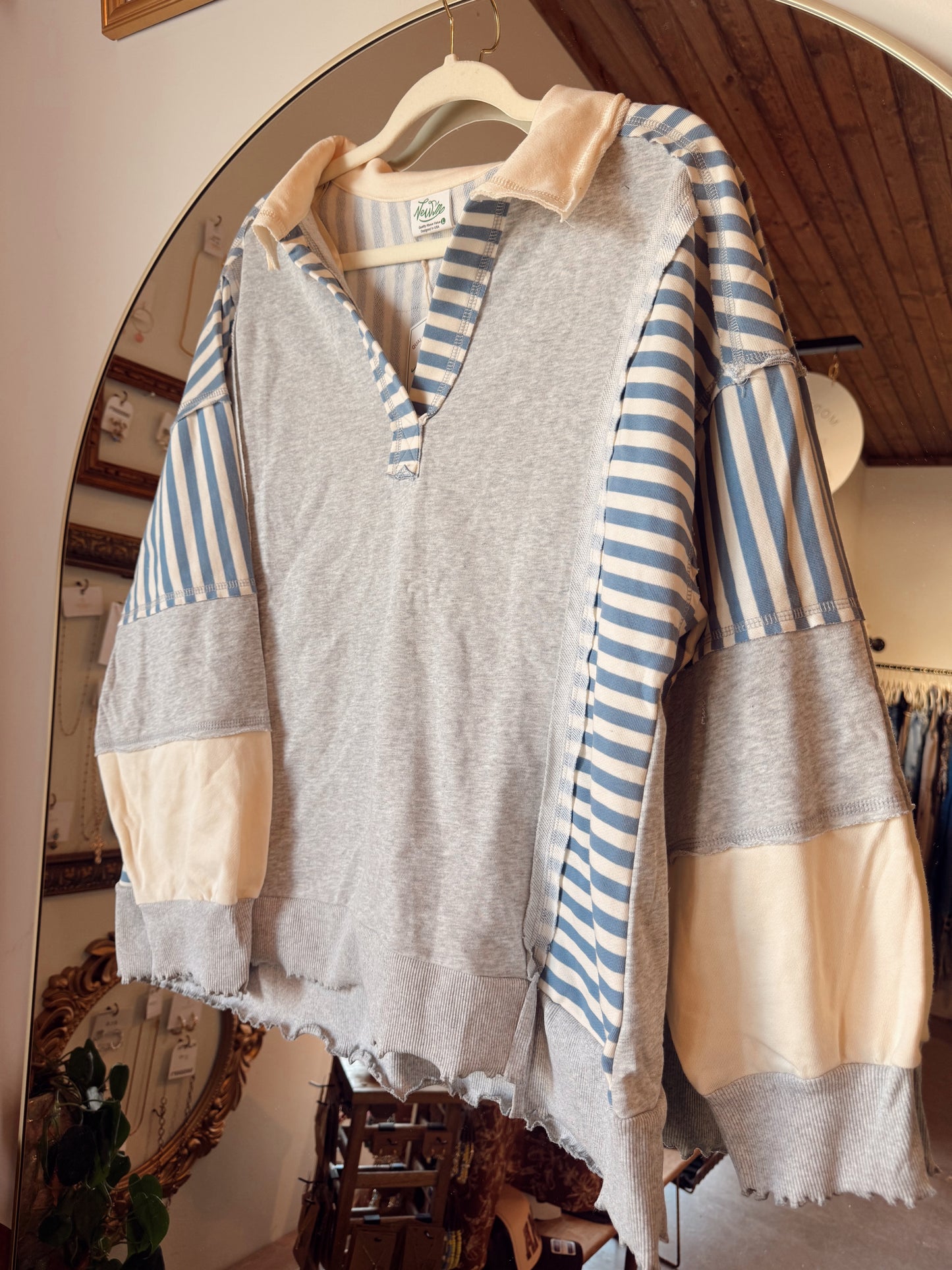 Cozy Contrast Top