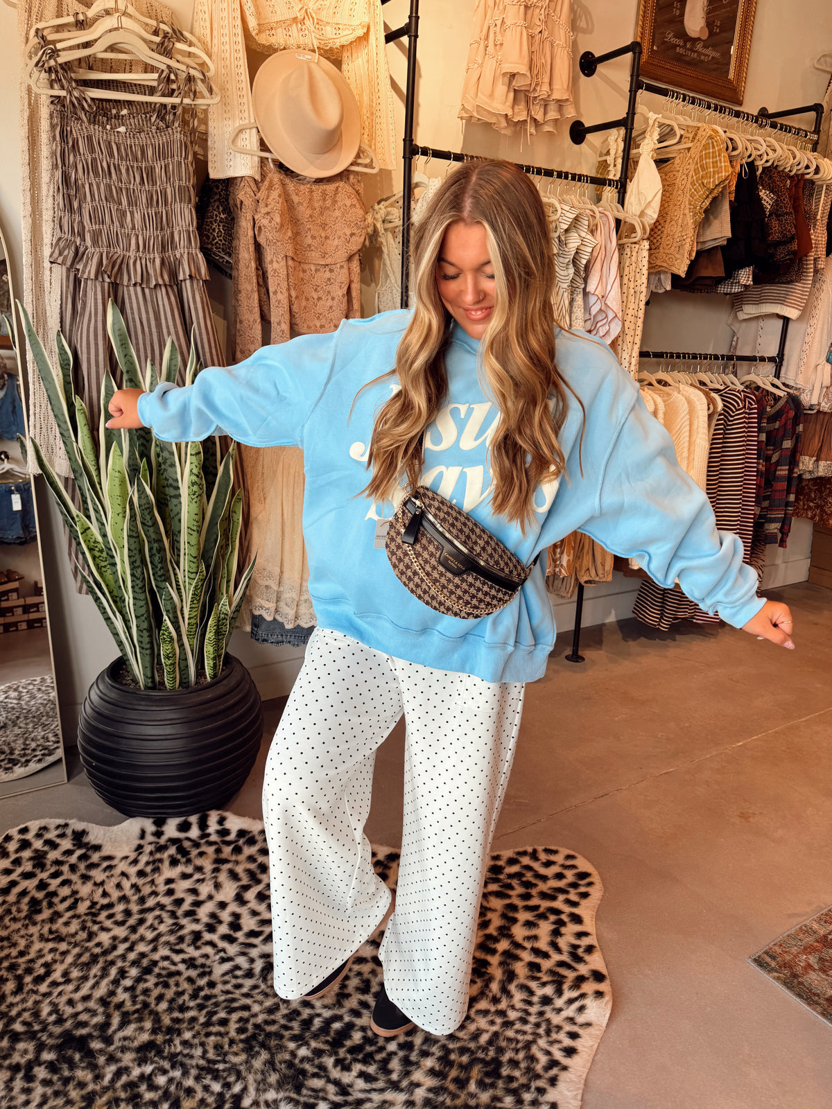 Cozy Polka Dot Pants
