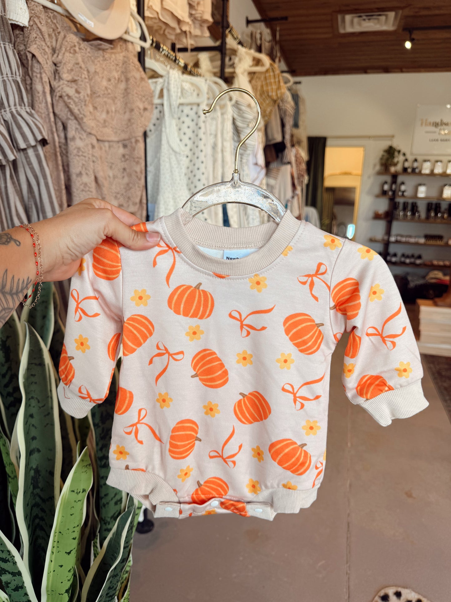 Bows & Pumpkins Onesie