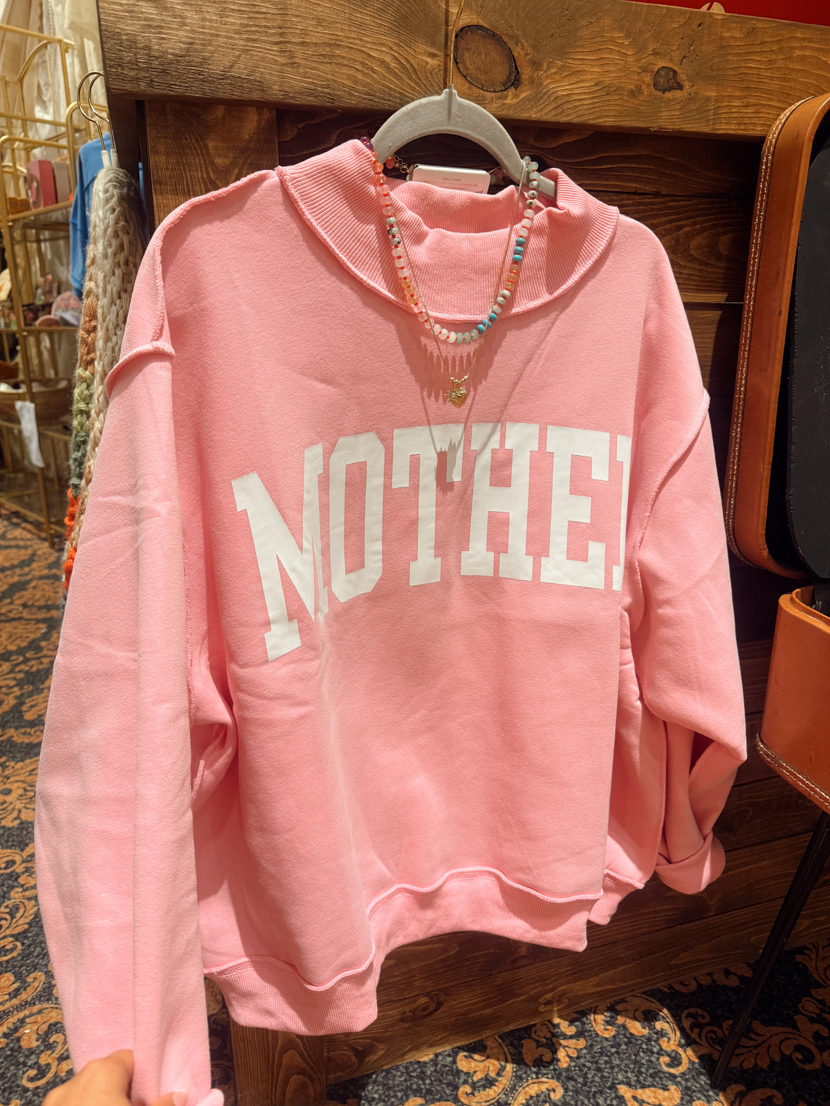Mother Reversible Mock Neck