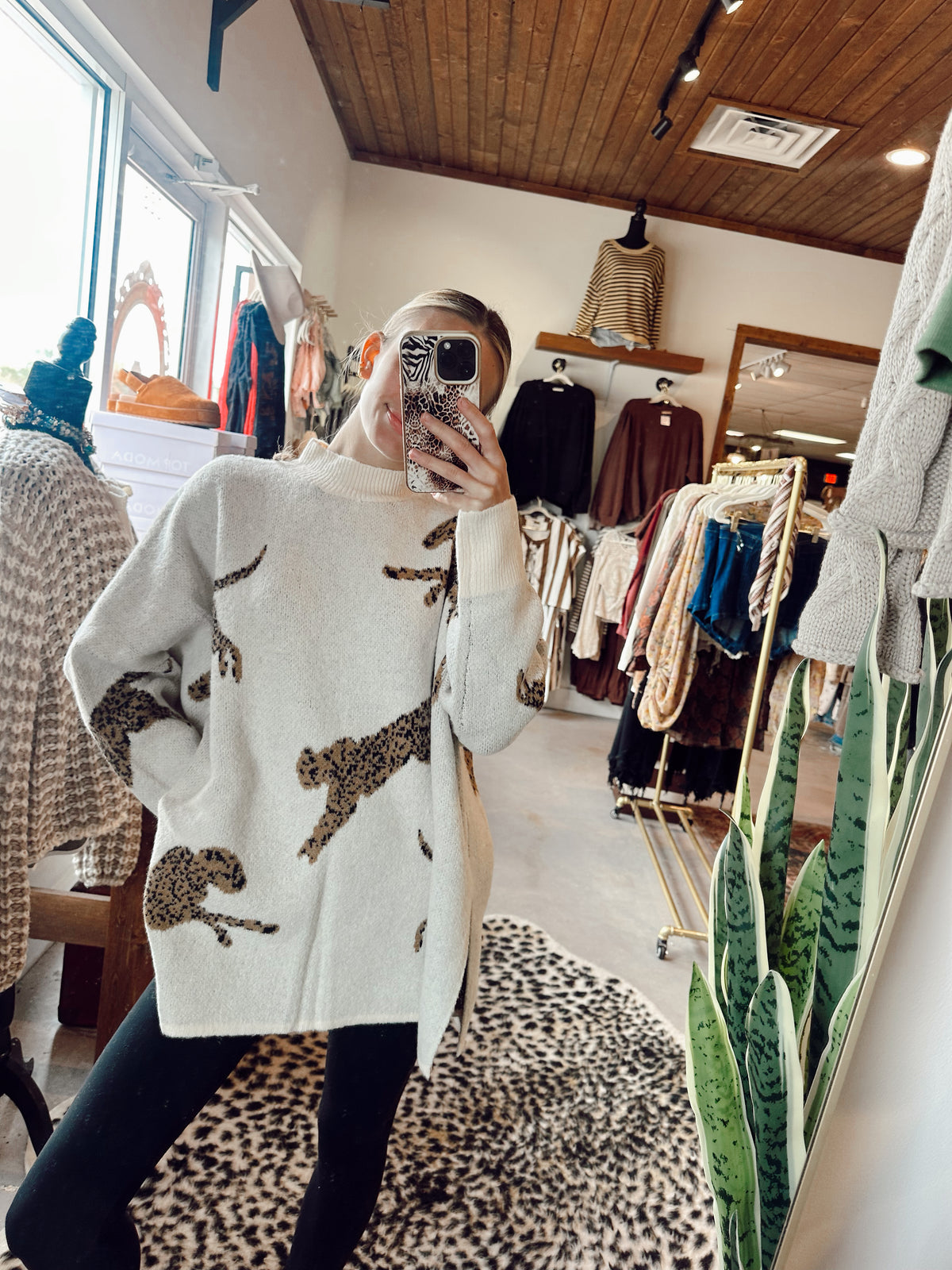 Carli Cheetah Sweater