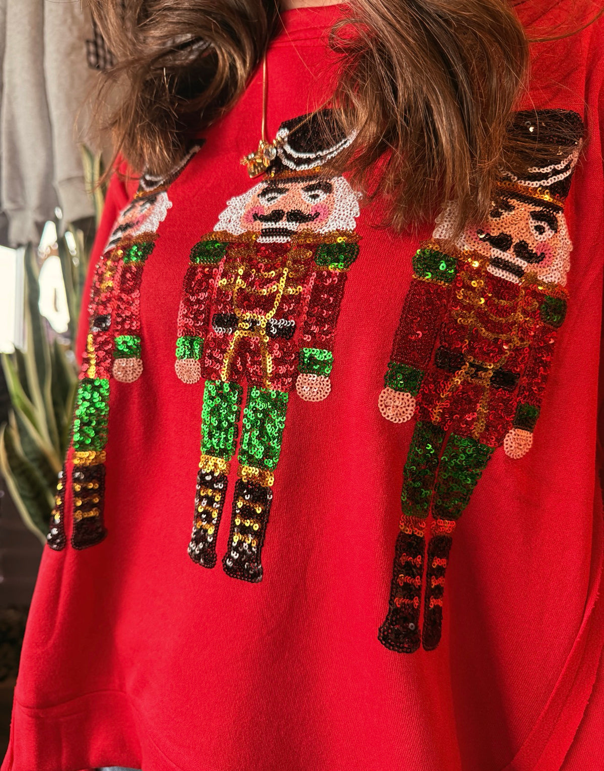 Sequin Nutcracker Sweater
