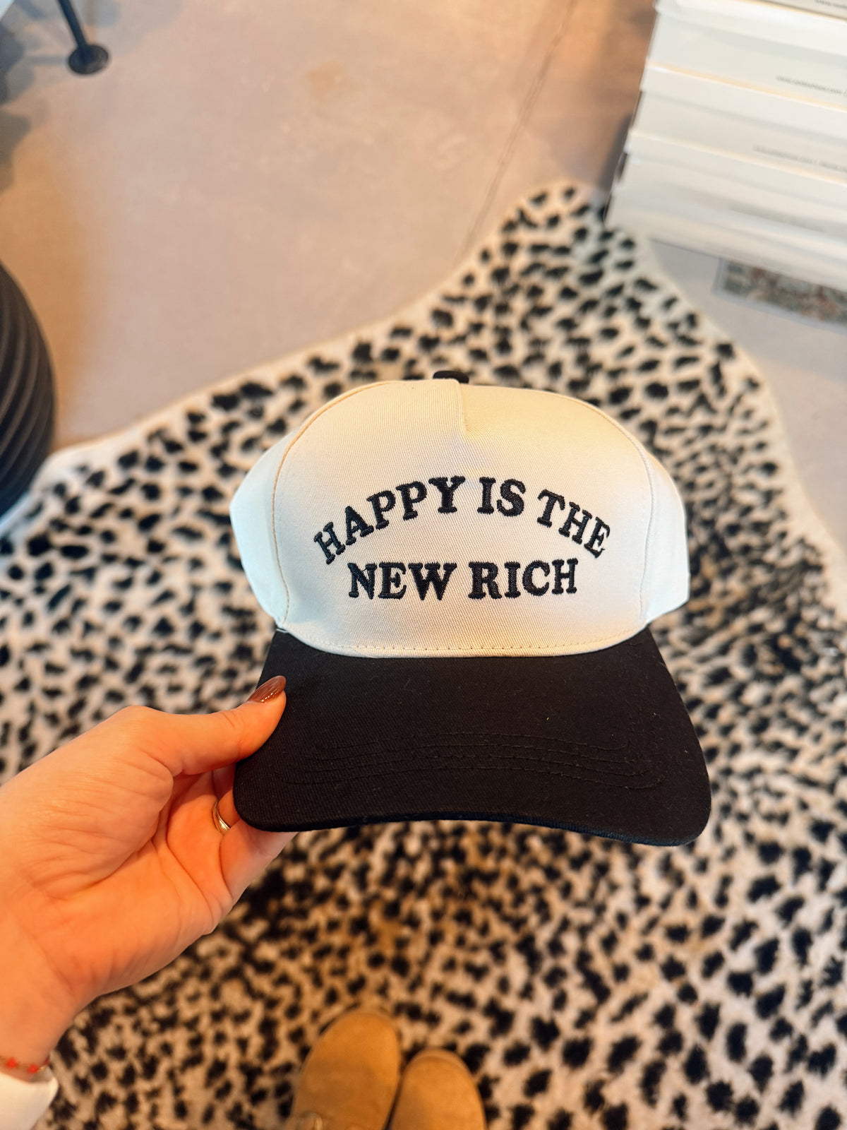 Happy Is The New Rich Hat